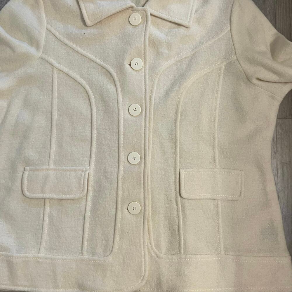 Harvé Bernard button down boiled wool jacket size 1X - Picture 9 of 12